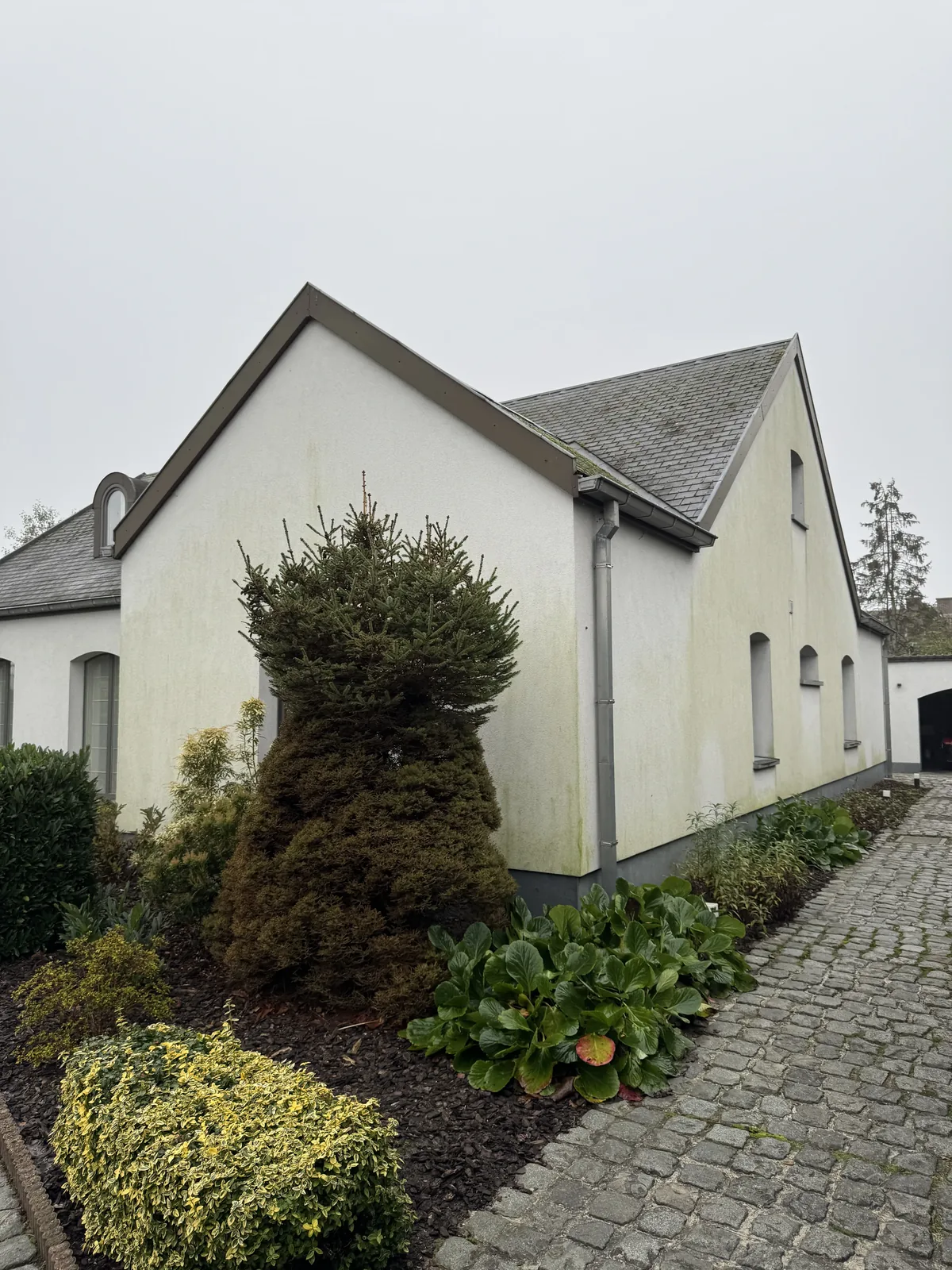 Woning voor Crepi Care reiniging vuile gevel